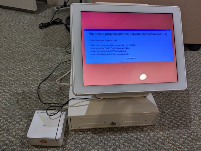 Cake POS v3 System restaurant cash register w/ cash drawer, card reader gallery