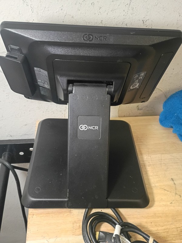 NCR RealPOS XL10W 5910-0000-9090 10.1" Touchscreen POS Monitor w/ Stand & Cables gallery
