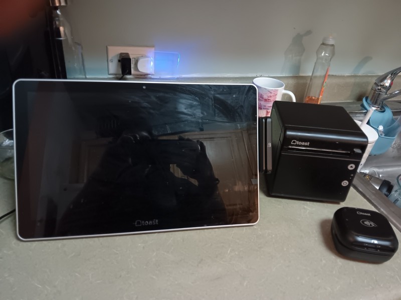 Toast Flex TT200 POS Point of Sale System dual display Screen with tap to pay