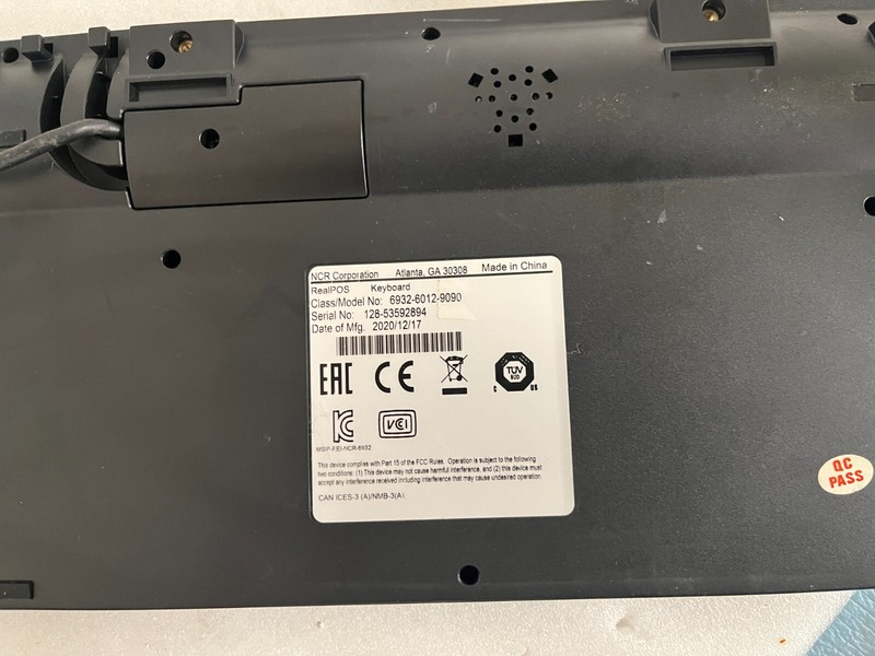 NCR 6932-6012-9090 105 POS Keyboard, USB, Retail keyboard gallery