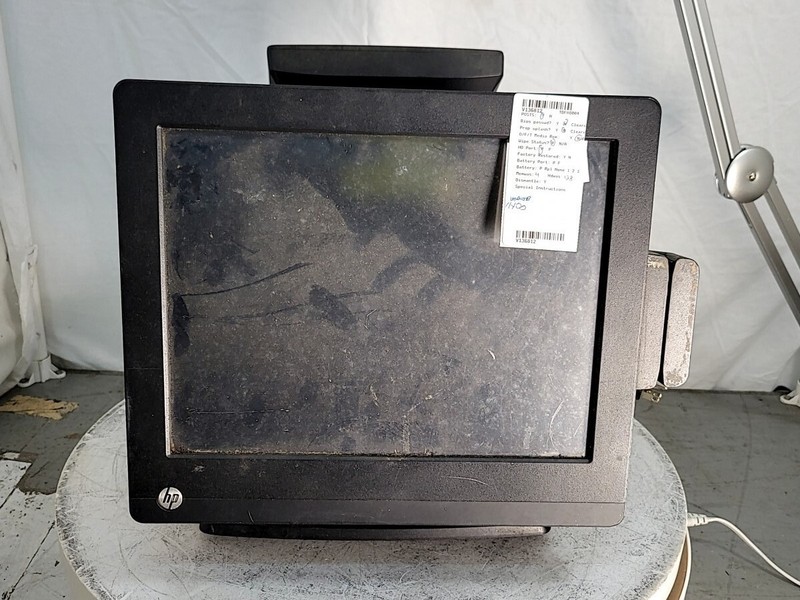 HP RP7 Model 7800 J9R24US-ABA POS Terminal PENTIUM G850 4GB 128GB SEE NOTES