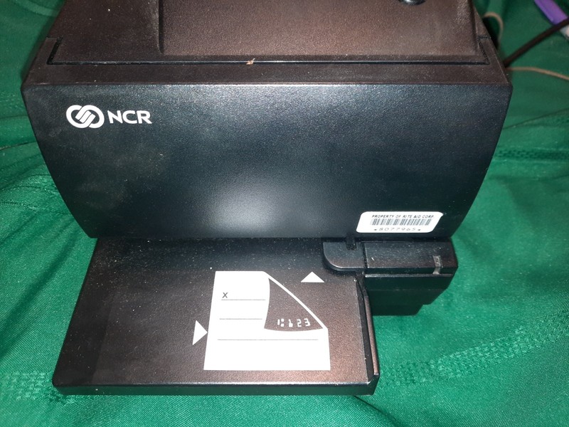 NCR 7702 Receipt Printer ~ POS ~ Model 7167-7011 ~ Powers On ~ w/ Cable ~~ R719 gallery