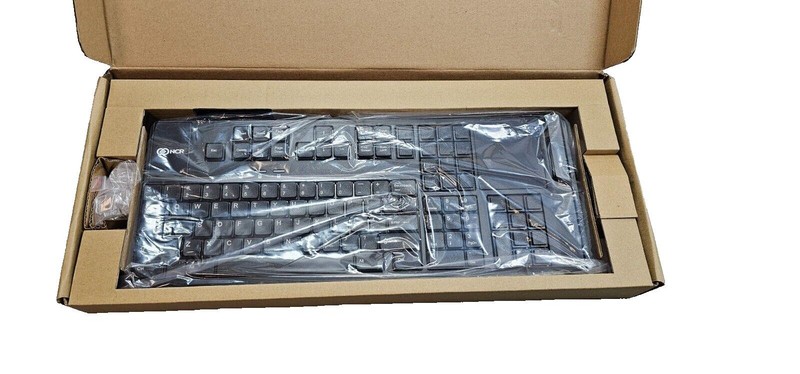 NCR 6932 115 Key RealPOS Keyboard, USB Wired, Full Size, No Keylock, Black, New gallery