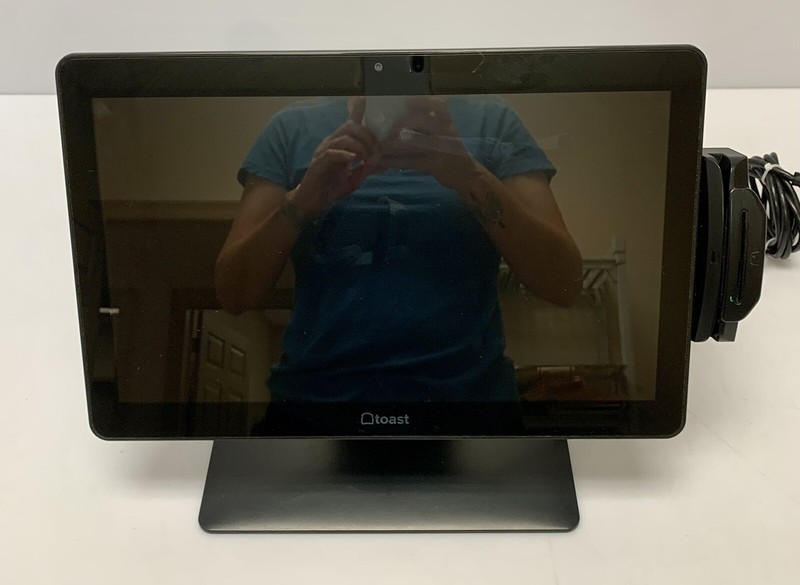 Elo MSM8690 Touch Screen W/ Toast POS, Card Reader, Power Adapter Cable & Stand gallery