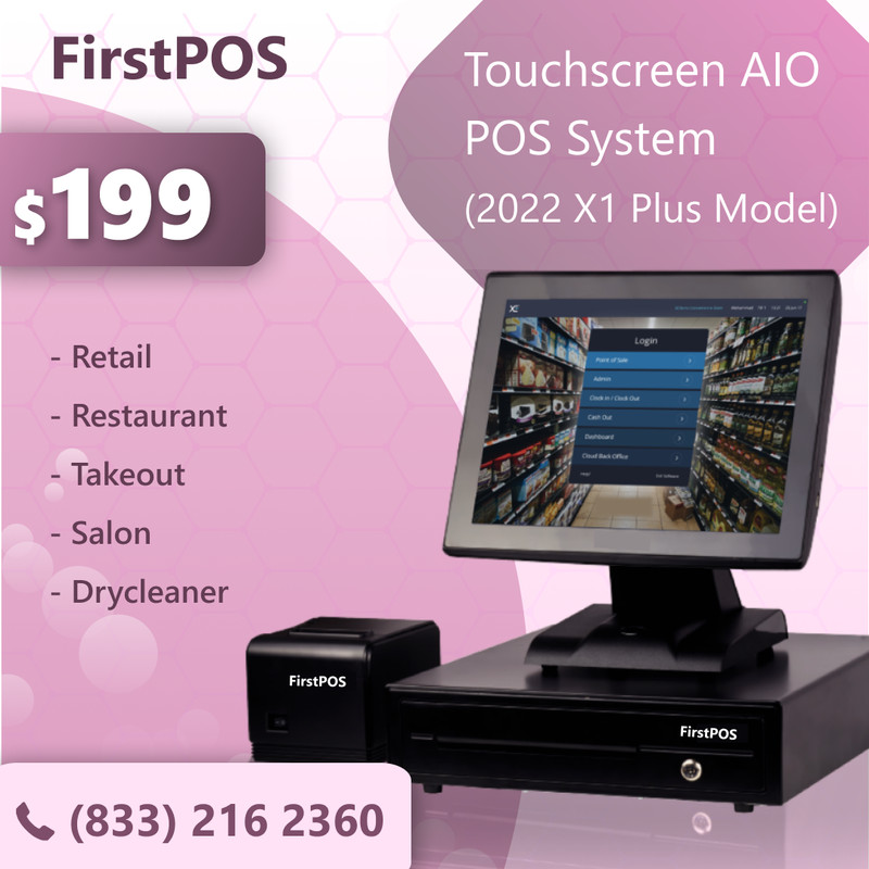 15 Touchscreen POS Cash Register Till System For All Businesses