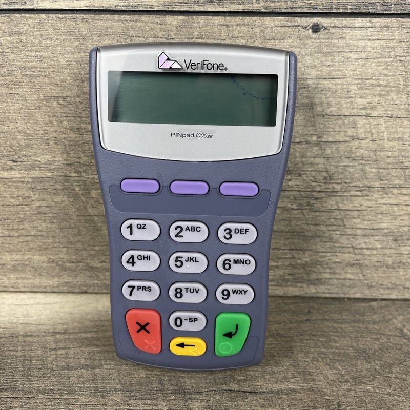 Verifone Pinpad 1000se Unisex Adult Plastic Black 6-14VCD Handheld Buttons Phone