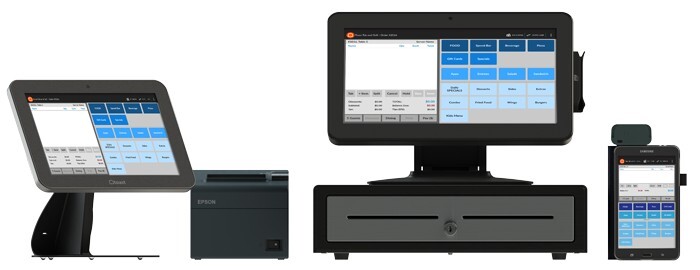 Toast Flex TT203 POS Point of Sale System Touch w/ Toast Tap, Cords, Printer