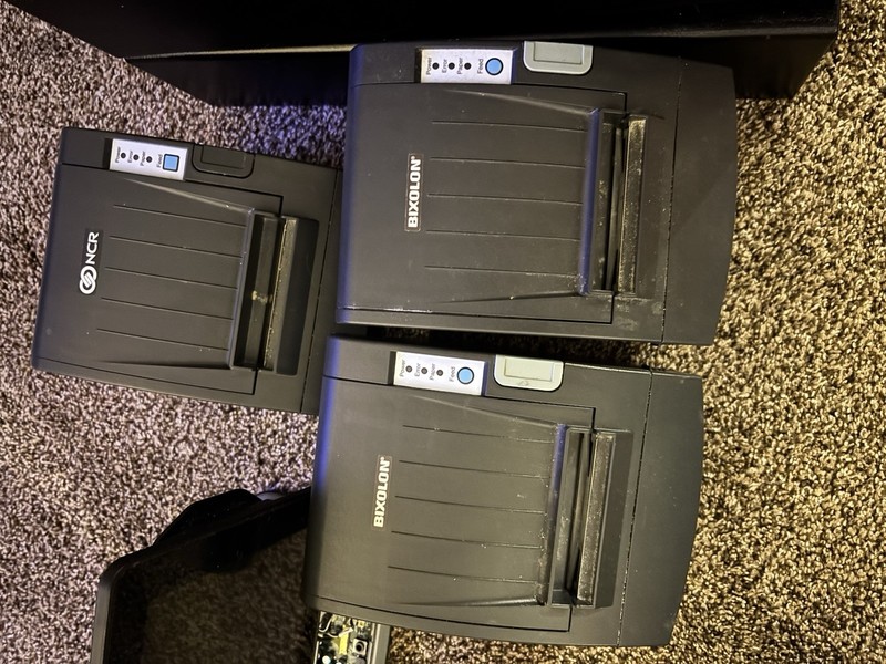 NCR Touchscreen POS Terminal Complete System for Restaurant Includes Printers gallery