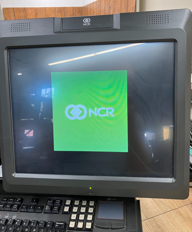 NCR Real POS 7616 w/ Monitor Keyboard Printer Scanner Card Reader Cash Drawer #3 gallery