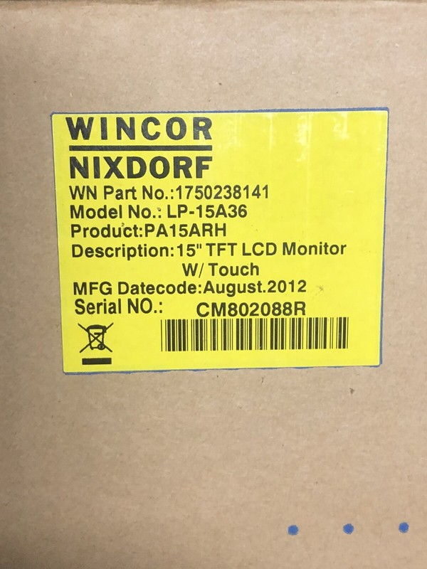 15” POS Touch Screen Monitor Wincor/Nixdorf LP-15A36 gallery