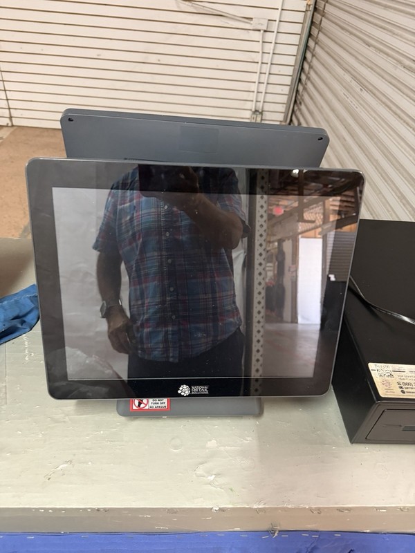 NRS Electr. Two Side Big Display Register , Retail Convén. Store POS Used GOOD gallery