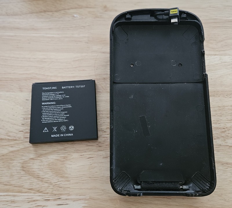Toast GO 1 TG100 TST507 Battery With Credit CARD Reader gallery