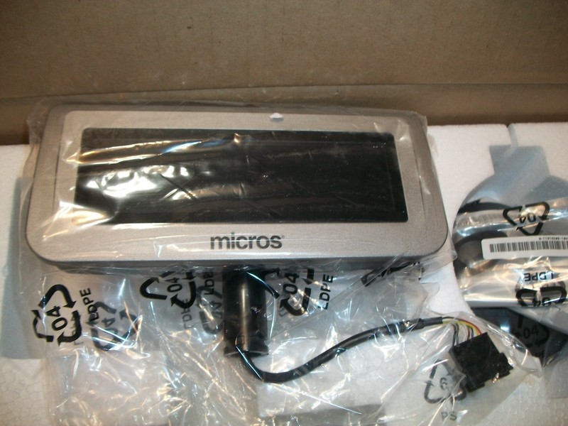 NEW Micros Oracle Series 2 LCD Customer Display w/ 18" Pole & Cable 700827-028