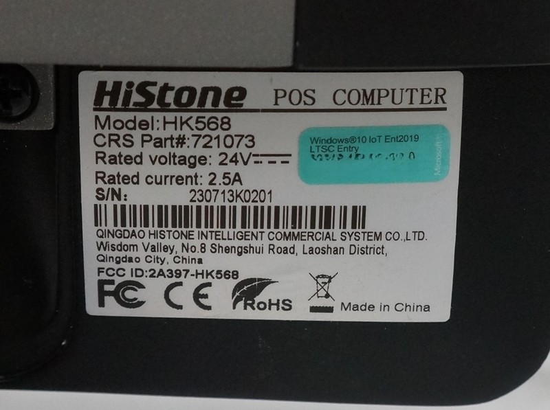HiStone HK568 POS Terminal J6412 4gb Ram 119 SSD Win10 IoT gallery