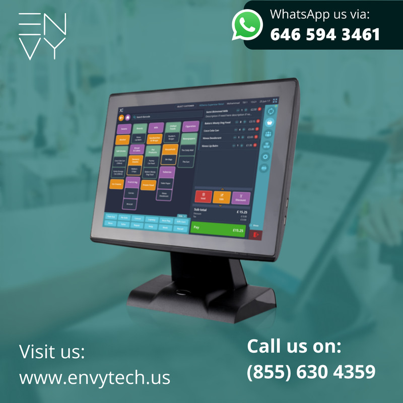 15" Touchscreen POS Cash Register Till System For Tech Repair Shops gallery