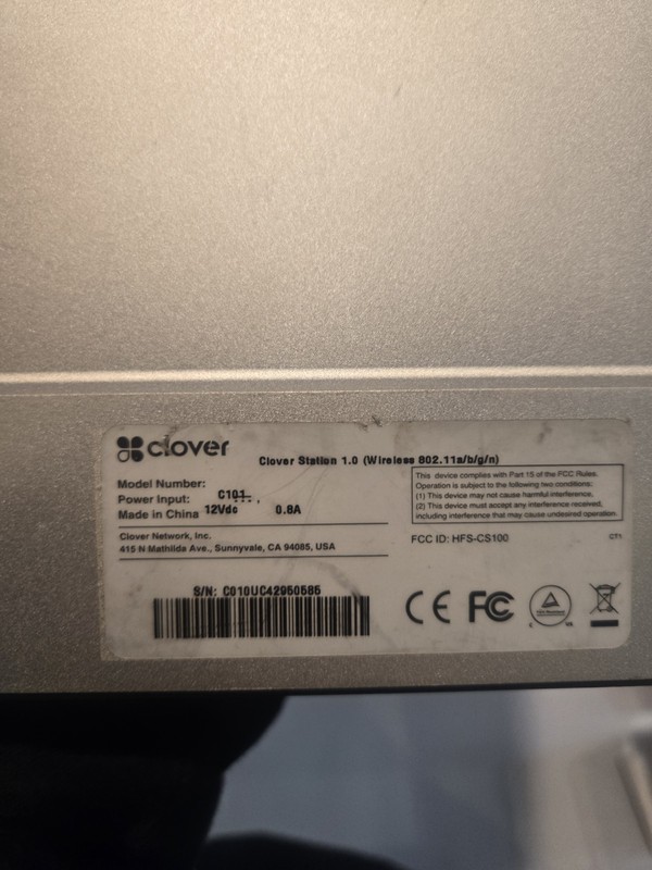 CLOVER C100 13" Touch Screen POS System gallery