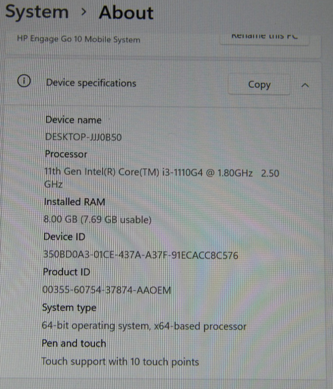 HP Engage Go 10 Mobile Touchscreen System PC gallery