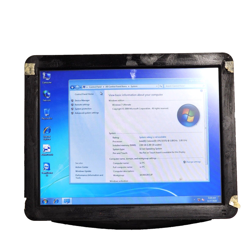 Generic 15" POS Touchscreen Point of Sale system Screen only WINDOWS 7 Ultimate