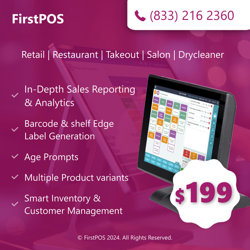 15'' Touchscreen POS Cash Register Till System Restaurant Takeout Drycleaner gallery