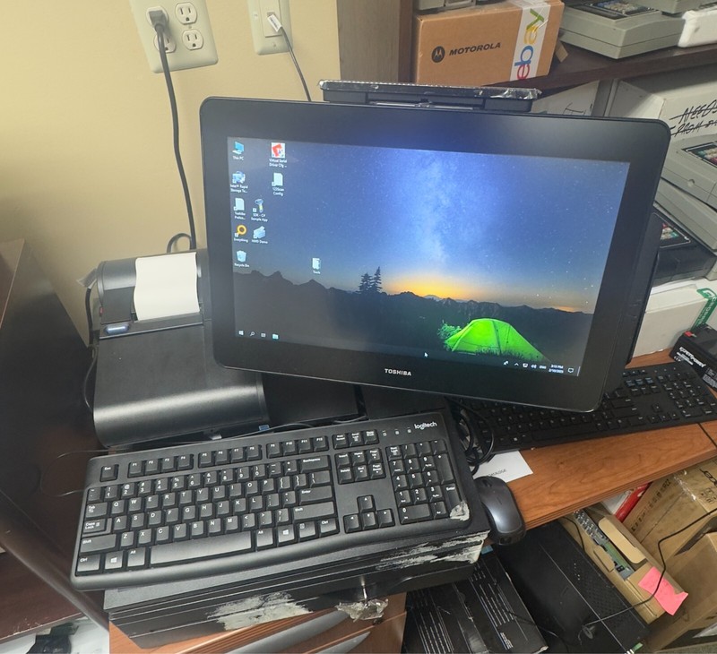 Toshiba POS Touch Complete System 6200-E1C with Printer Cash Drawer & Scanner gallery