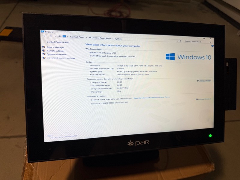 PAR EverServ 600W M6155 POS System w/ Customer Display 2x20 gallery
