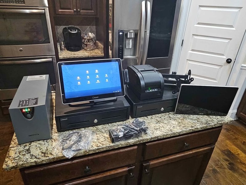Toast Flex TT200 Point of Sale System w/ Toast Tap, Drawer, Printer, Pwr Backup gallery