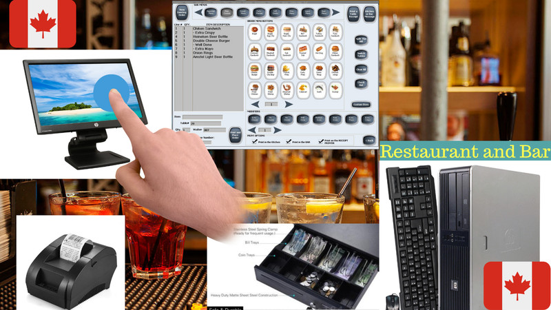 22 inch Touch screen POS Point of Sale System Bar Restaurant Retail CANADA