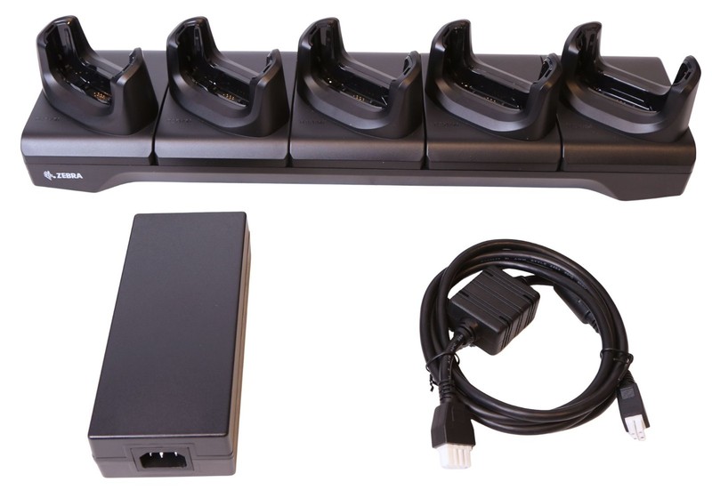 Kit; 5-Slot Charge Only Cradle w/ Power Supply and DC Cable for Zebra TC51/TC56