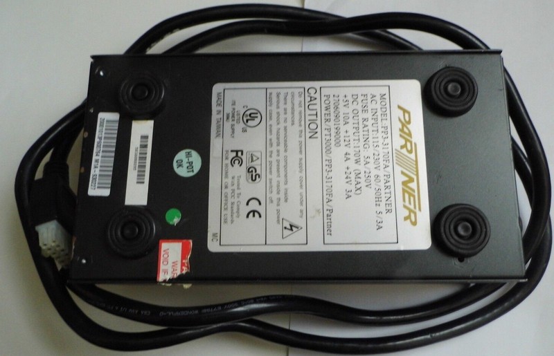 Partner POS Power Supply PP3-3170FA / PT3000 12-Pin W Power cord