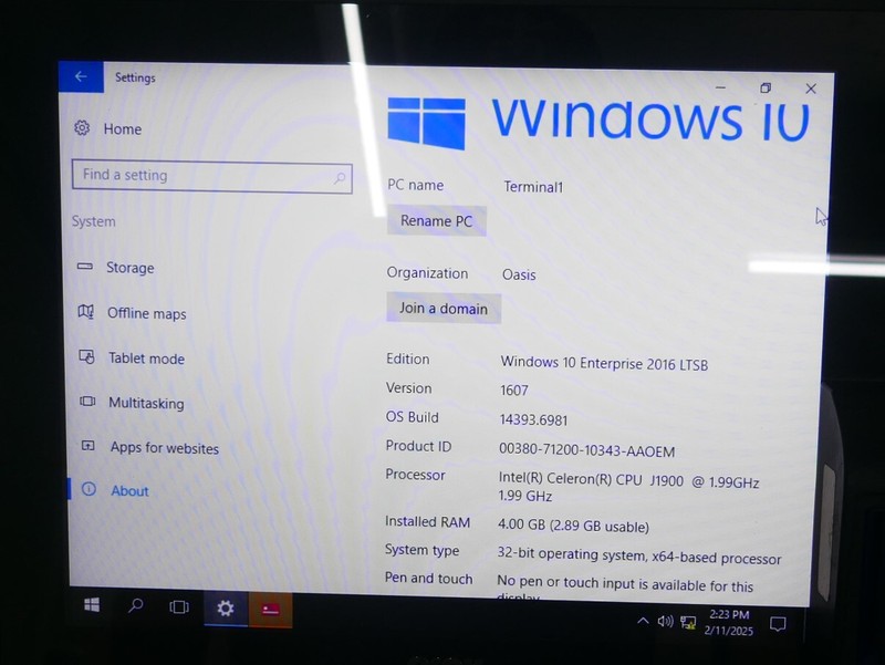 ProTech Systems PROX PA-5822 POS Terminal Celeron J1900 4GB Ram, 240GB SSD, gallery