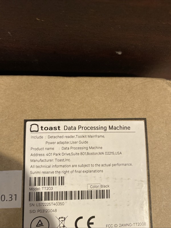 NEW Toast Flex POS Terminal TT203 Screen Card Reader Open Box Point Of Sale gallery