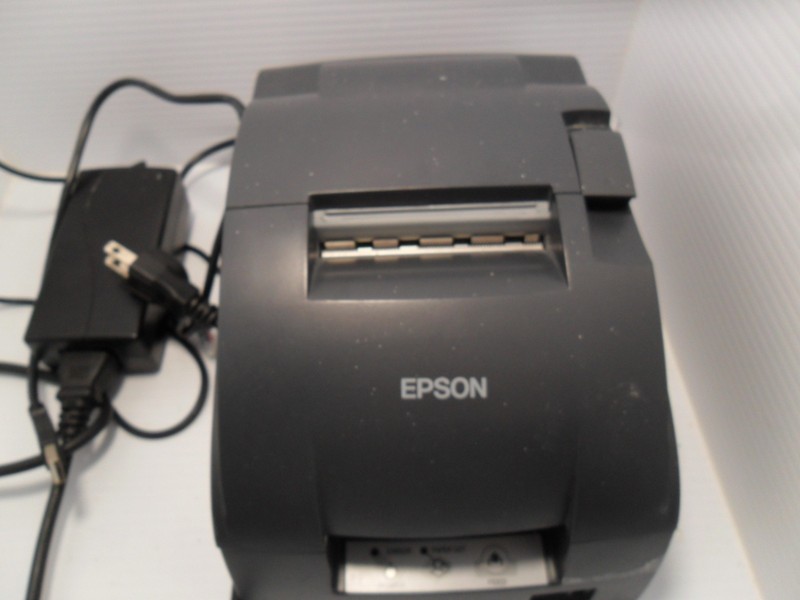 black Epson M188D POS Receipt Printer w/Charger