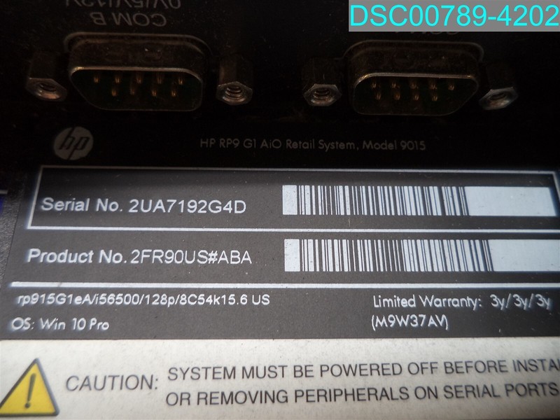 Used Item HP RP9 G1 Retail System 9015 TPC-W022-R gallery