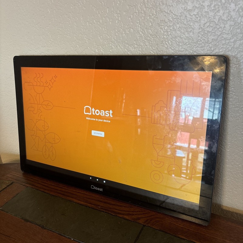 Toast Flex POS 22″ Kitchen Display Touch Monitor TT500 With Cords *Read*