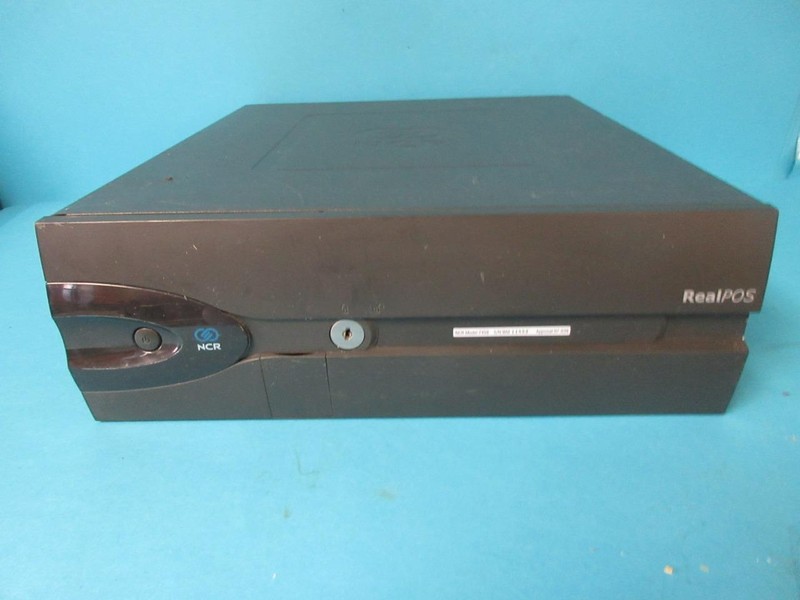 NCR REALPOS REGISTER TERMINAL 7459 MODEL 5411 POINT OF SALE BASE 8801 80XTR-1.8G