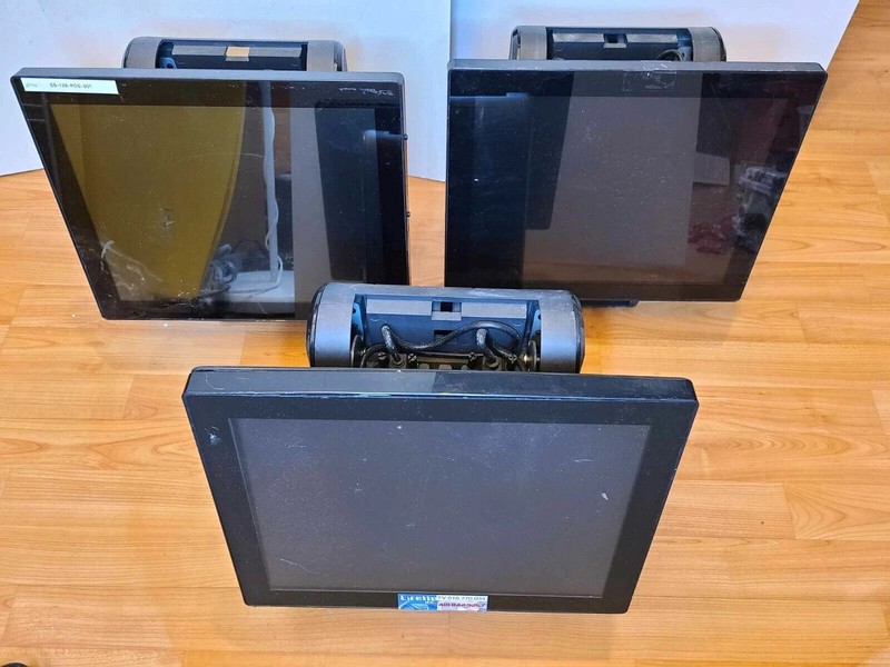 *UNTESTED* LOT OF 3x ECLIPSE TOUCH POS ALPHA PF315V+ FLAT ALL IN ONE SYSTEM ^^