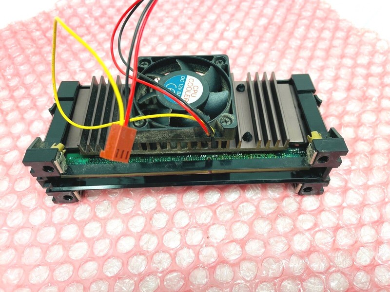 INTEL CELERON MMX PROCESSOR 266MHZ SL2SY WITH HEAT SYNC & COOLING FAN gallery