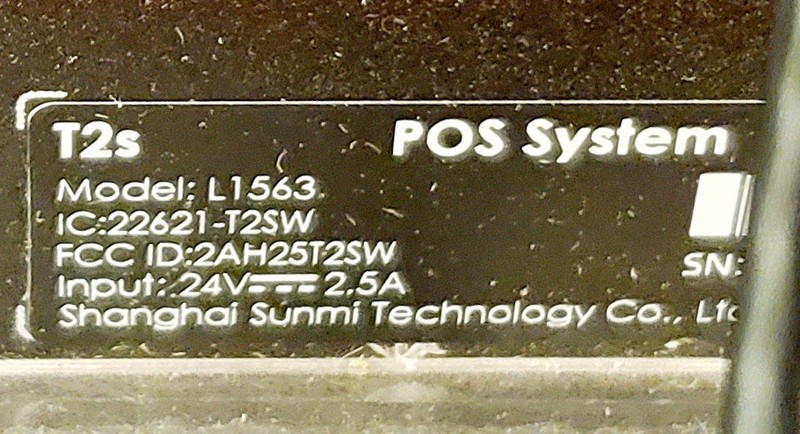 SUNMI T2s Smart Point of Sale Terminal L1563 w/card Reader & Built-in Printer gallery