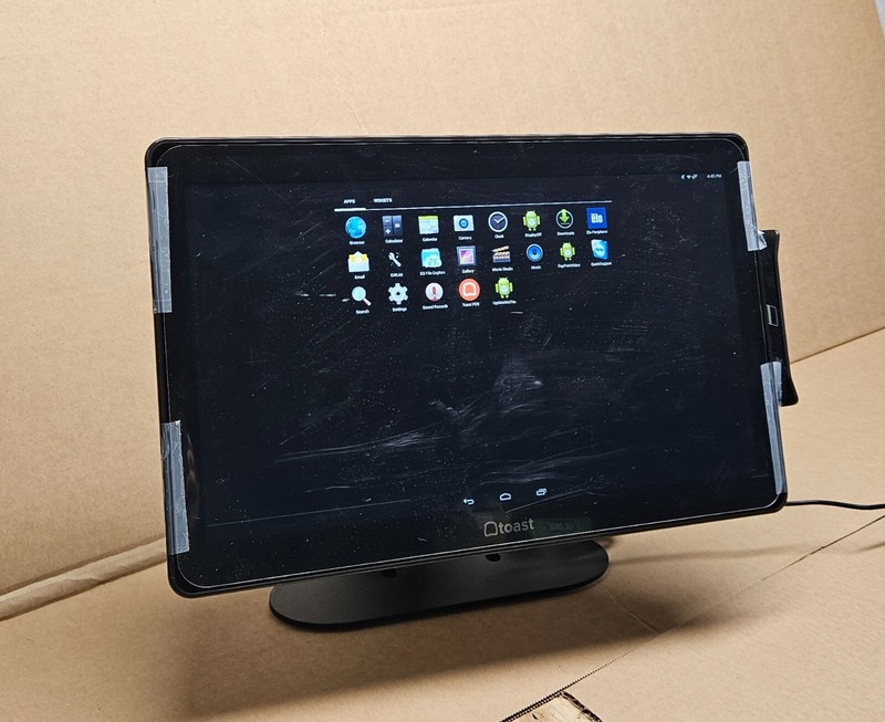 ELO ESY15i1 Touchscreen Toast POS SYSTEM w/ Stand E605616 + Credit card reader. gallery