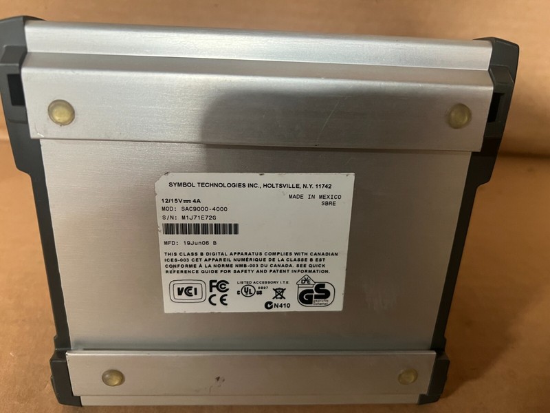 Zebra Symbol SAC9000-4000R 4-Bay Charger MC9200 MC9190 MC9090 MC92N0 Power Adap gallery