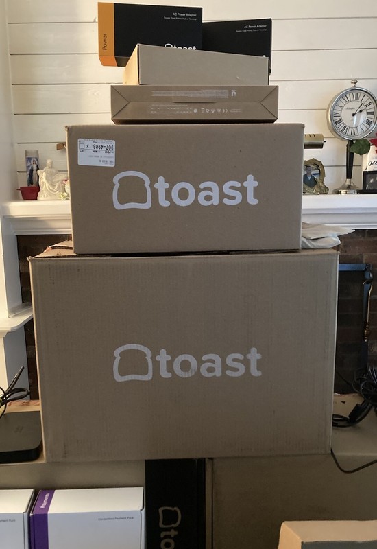 pos TOAST Kitchen MONITOR Toast Wall Mount 14” TOAST Point of Sale System NIB gallery