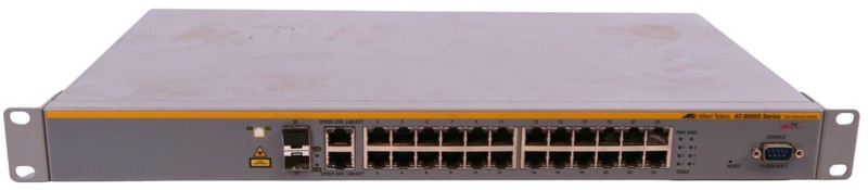 Allied Telesis AT-8000S Fast Ethernet Switch; 24-Port, Light Grey