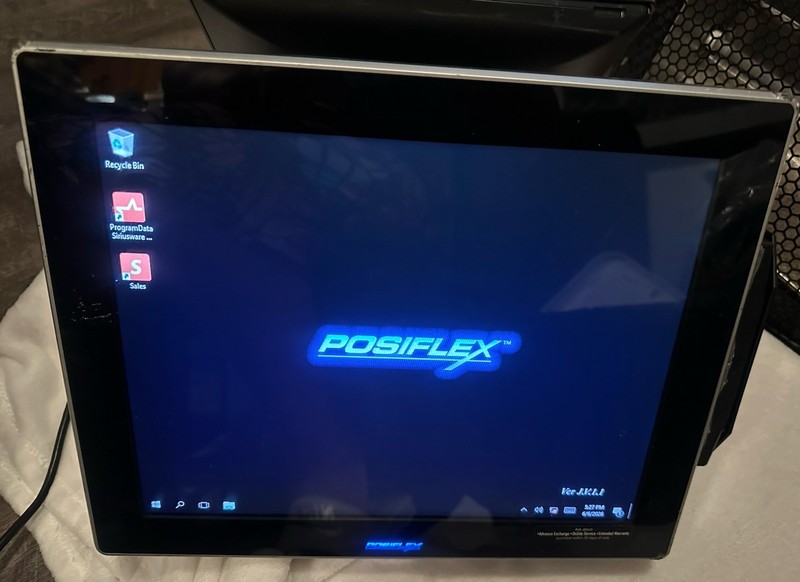 💰Posiflex Pos Windows 10/ 2 Screens W/Charging Base ~ Fast Shipping~ gallery