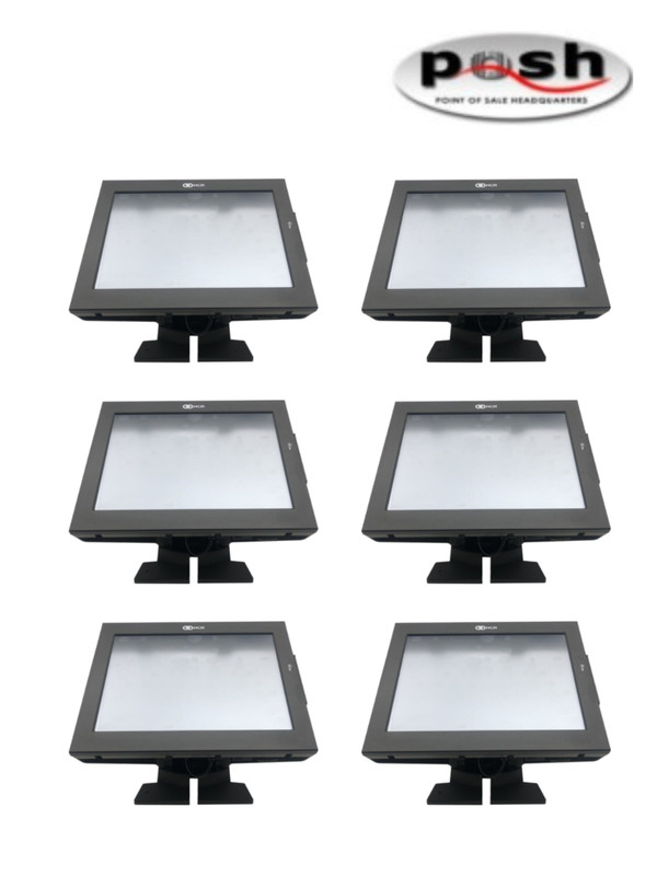 LOT of 6- NCR 7754 (P1530) - 15" Touch Screen POS Terminal, PN: 7754-0028-8801