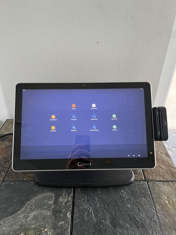 Toast Flex TT200 POS System Single Display w/ Power Supply & Stand FACTORYRESET gallery