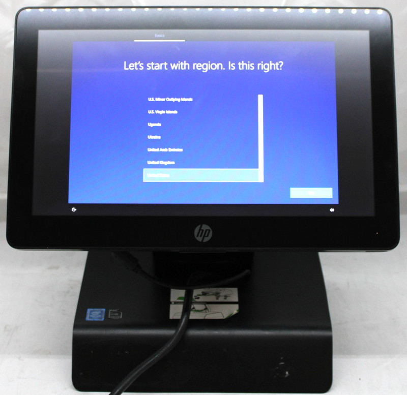HP RP2 Retail System 2030 POS Terminal Pent J2900 @ 2.41GHz 8GB 256GB SSD *READ*