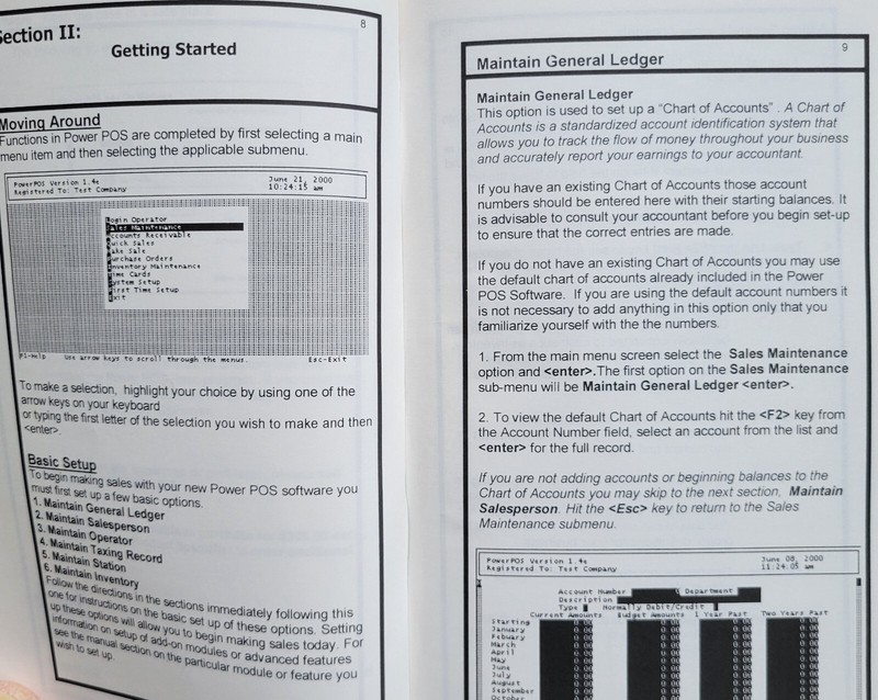 Vintage - Power POS, Point of Sale User's Manual gallery