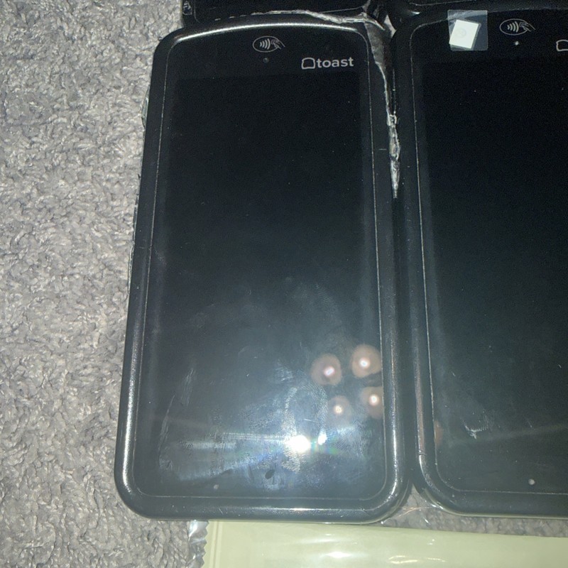 LOT Of 6 Toast Go 2 POS Handhelds With Extras Untested As Is See Description gallery
