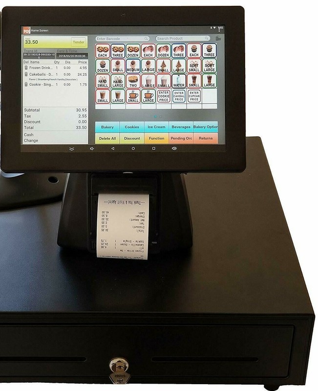 Tablet 10» Entry level POS Point of Sale System Combo Kit Retail Store
