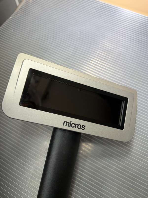 Micros Oracle Series 2 LCD Customer Display w/ 18" Pole & Cable 700827-028